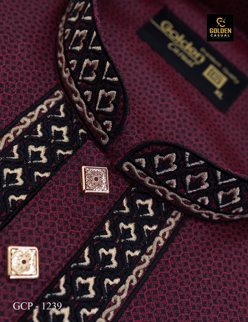 Overall jacket print (Maroon