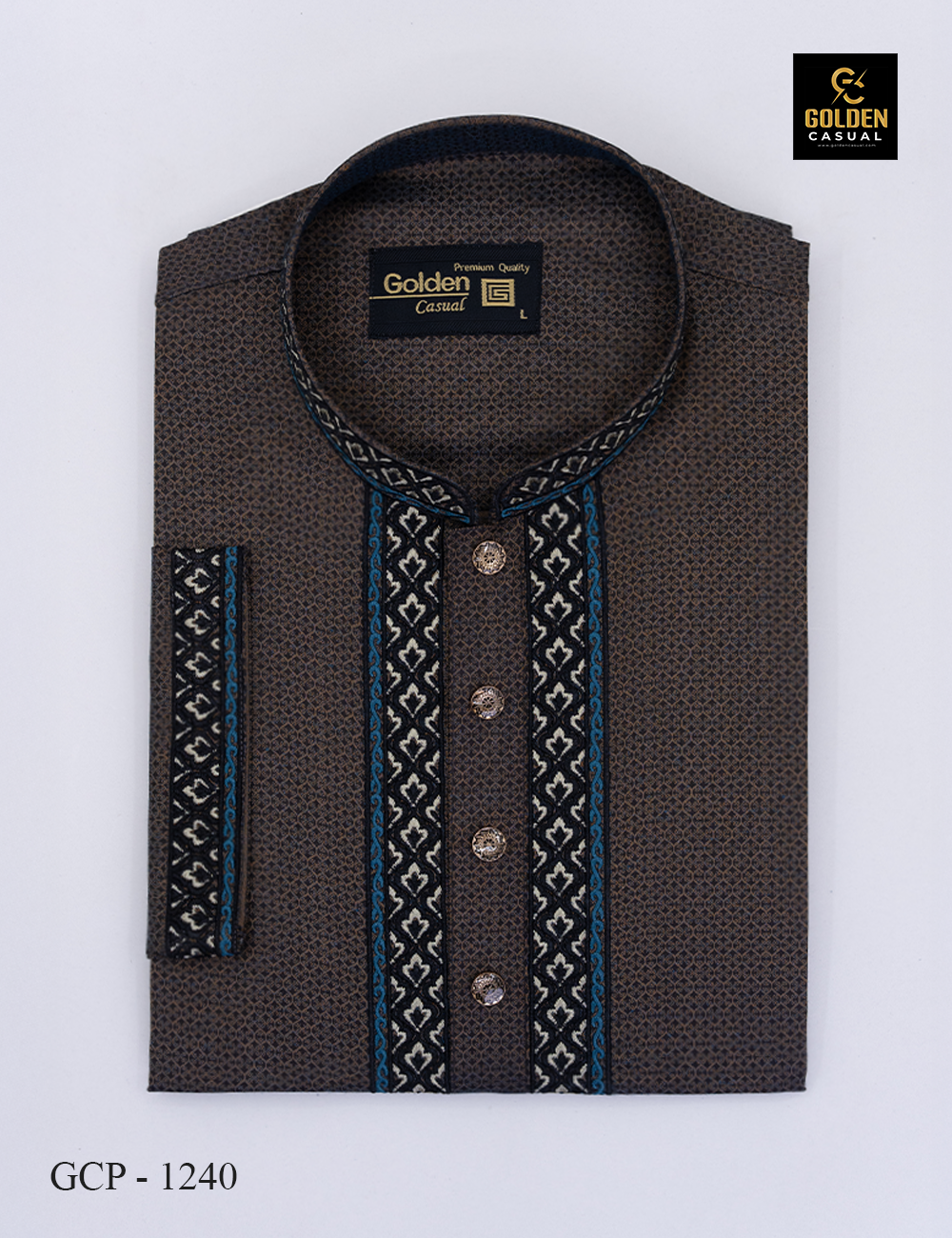 Overall jacket print. (Coffee)