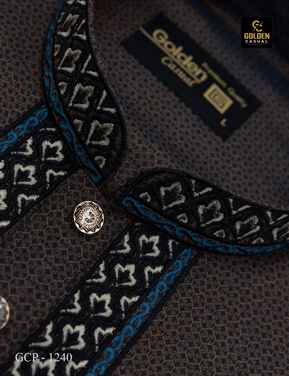 Overall jacket print. (Coffee)