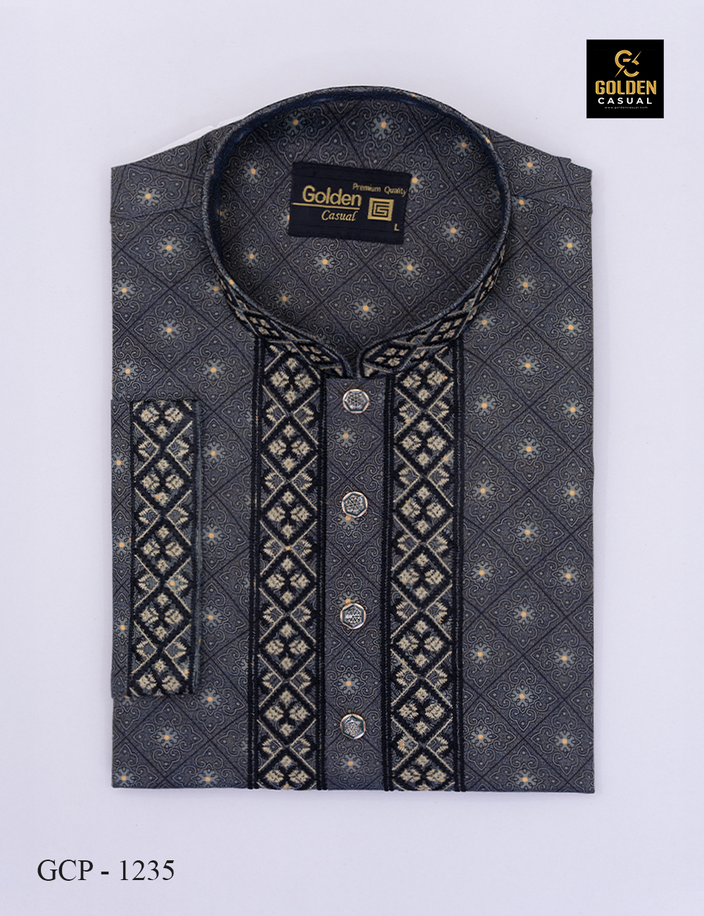 All Over jacket print Ash..
