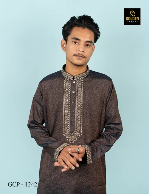 Overall jacket print, (Coffee)